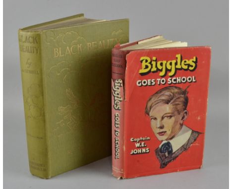 Johns: Biggles Goes to School published . Hodder & Stoughton, 1951, First Edition, with dust-wrapper showing 6/-net, and boun