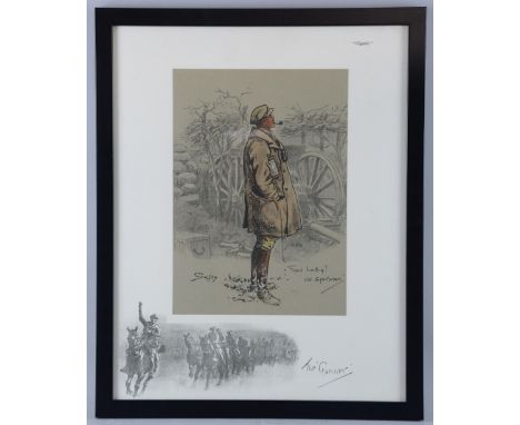 REVISED DESCRIPTION: Snaffles (Charles Johnson Payne, British, 1884-1967), 'Good hunting! Old Sportsman', 'The Gunner', litho