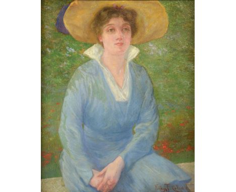 Early 20th century oil portrait of a woman signature indistinct oil on board 40cm x 32cm Provenance:   Single owner collectio