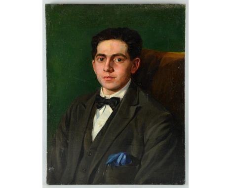 Early 20th century portrait of a gentleman unsigned oil on canvas 56cm x 43cm Provenance:   Single owner collection 