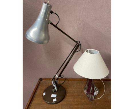 An Anglepoise Lighting Ltd. lamp and a desk lamp 