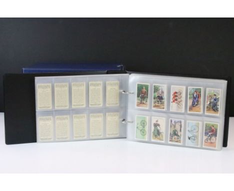 Four albums of Player's / John Player &amp; Sons cigarette cards, appearing to be complete sets, to include Army Life, Hints 