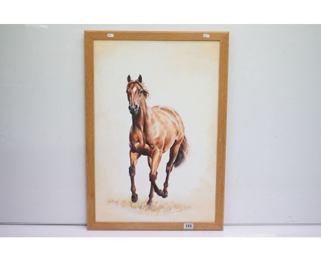 Caroline Cook, portrait of a horse, oil on canvas, 75 x 49.5cm, framed 