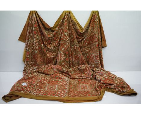 A large vintage needlework throw 