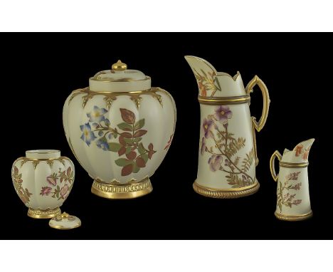 Royal Worcester 'The Stuart' Lidded Pot Pourri Pot, manufactured specially for Stonier &amp; Co. Liverpool circa 1889. measur