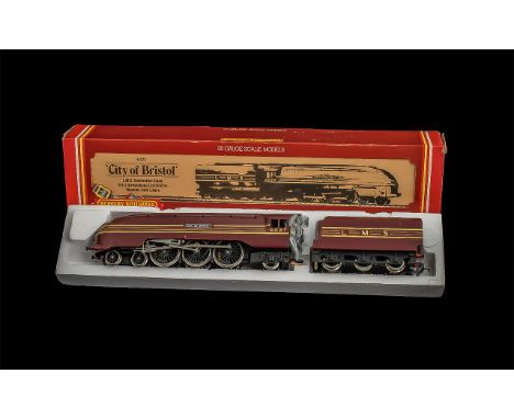 Hornby Railways 00 Gauge Scale Model R 072, 'City of Bristol' LMS Coronation Class 4 - 6 - 2 Streamlined Locomotive, maroon/ 