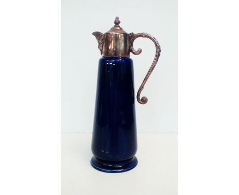 Wade plated and ceramic Falstaff claret jug with st, height 30cm