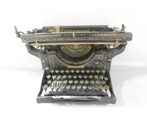 An early 20th century Underwood Standard Typewriter 