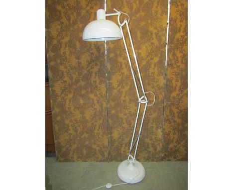 A retro style floor standing anglepoise lamp 