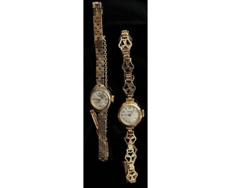 Two Everite 9ct yellow gold lady's wristwatches (24g gross combined) and a boxed Rotary gentleman’s wristwatch (3) 