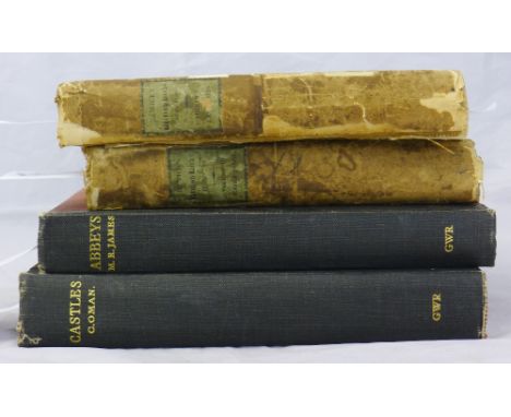 Berwick's History of British Birds, two volumes; together with M R James, Abbeys; and C Oman, Castles
