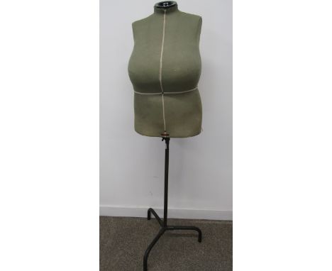 Voluptuous Singer mannequin fixed tailors dummy with stand&nbsp; - approx. 48" chest &amp; 45" hip&nbsp;