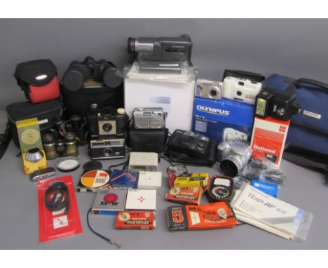 Cameras, video cameras and lenses includes - Samsung digital photo printer SPP2020, Olympus fe-110, Fujifilm S304, Kodak Brow