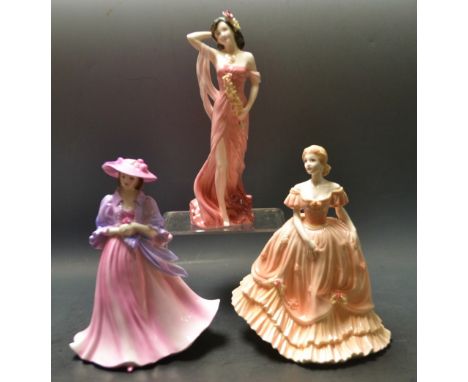 A Coalport Ladies of Fashion figure Ruby, LTD Edition 835/9500;  others Susan and Louisa, printed marks (3) 