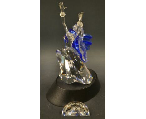 A Swarovski Crystal model, The Magic of Dance Isadora, designed by Adi Stocker, 2002, name stand, stand, certificate, boxed