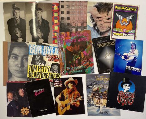 15 assorted concert programmes most c 1970s/80s, in excellent condition, to inc: Paul McCartney and wings, Beach Boys, Neil Y