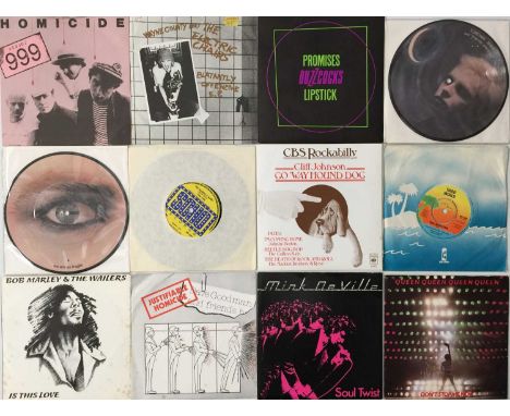 ROCK AND POP - 7" COLLECTION. Another expansive collection of around 158 7" singles. Artists/ titles include 999 - Homicide, 