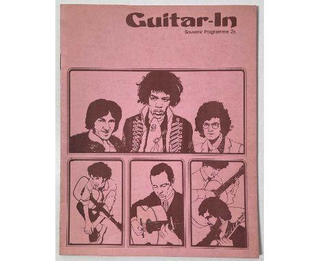 An original programme for the 'Guitar-In' concert at Royal Festival Hall, London on 25th Sept 1967 with performing artists to