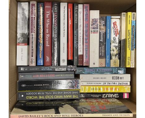 A comprehensive collection of approx 275 music books - histories, biographies, photo books, studies, autobiographies and more