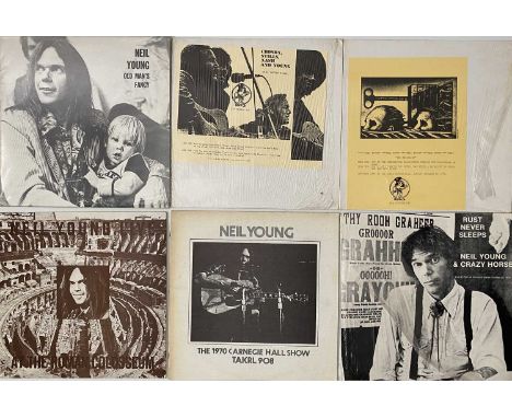 NEIL YOUNG AND RELATED - PRIVATE RELEASE LPs. A fantastic pack of 10 privately released LPs by Neil Young and related. Titles