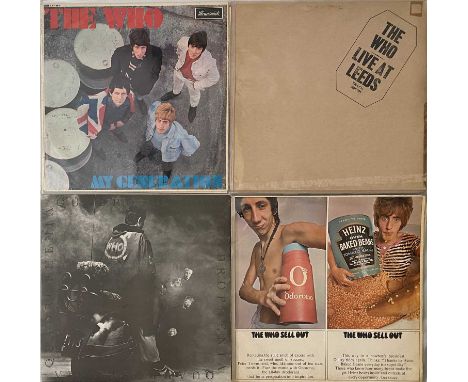 THE WHO - COLLECTORS LP PACK (WITH BLACK TEXT ORIGINAL LIVE AT LEEDS) A superlative pack of 4 x LPs from The Who. Titles are 