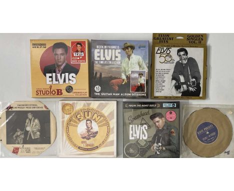 ELVIS PRESLEY - 7" BOX SETS/ 7" FLEXI-DISC PACK. A smashing selection of 7 7" box sets by Elvis, including a couple of collec