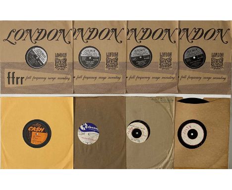 EDDIE COCHRAN - ROCK N ROLL - 78s PACK. A pack of 8 x 10" shellac records. Titles are Sittin' In The Balcony (HL-U.8433), Sum