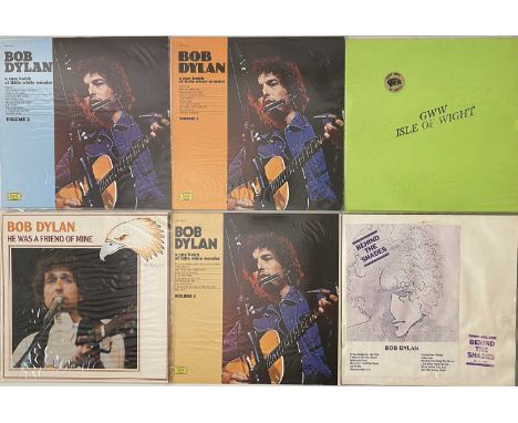 BOB DYLAN - PRIVATE PRESSINGS / OVERSEAS - LPs. A collection of 18 x LPs by Bob Dylan. Titles are GWW Isle Of Wight (blue vin