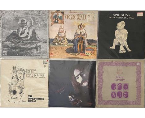 FOLK - LP PACK (INCLUDES RARITIES). A pack of 13 x LPs. Artists/ Titles include Spriguns - Revel, Weird And Wild (SKL 5262, O