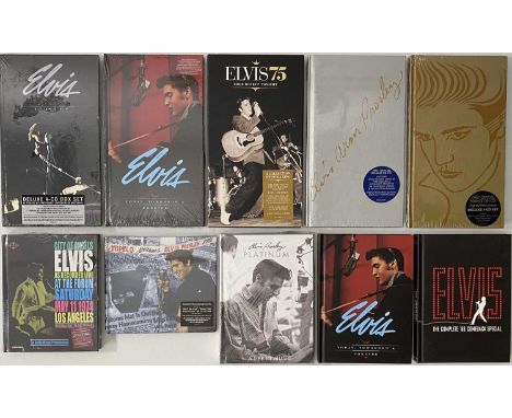 ELVIS PRESLEY - NEW &amp; SEALED CD SETS. A magnificent selection of 10 mostly new &amp; sealed CD sets by Elvis Presley. Tit