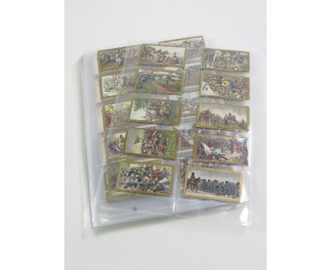 Collection of 4 complete sets of early overseas issues, American Tobacco - Battle Scenes, Beauties Playing Card inset set 2 (