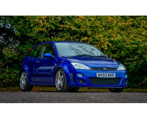 The Ford Focus RS Mk. I, produced between 2002 and 2003, is a high-performance version of the popular Focus hatchback. It mar