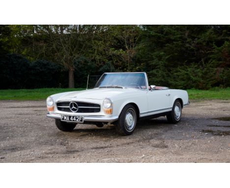 The Mercedes-Benz 280 SL was introduced in December 1967 and continued in production until February 1971. An all-new design b