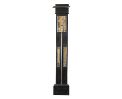M Son LEREBOURS, SECRETAN Succ,r. PARIS.  A LATE 18TH CENTURY FRENCH MERCURY STICK BAROMETER with a calibrated dial above a p