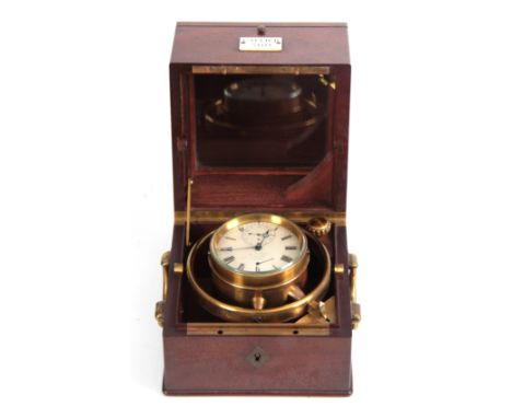 ATT. to JOSEPH THADDEUX WINNERL. A RARE MID 19th CENTURY FRENCH TWO-DAY MARINE CHRONOMETER SIGNED CALLIER No. 760. The mahoga