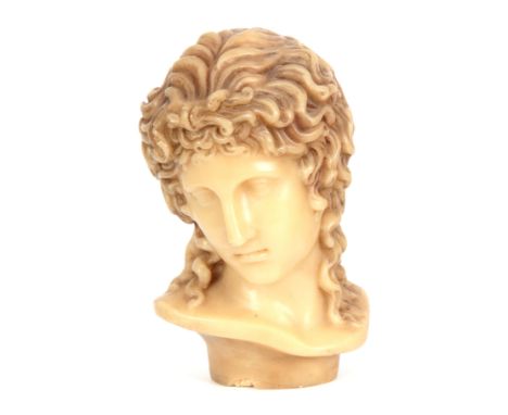 R. PEYRANNE A 19TH CENTURY WAX BUST OF VENUS signed on the back "Edition, R.Peyranne"  38cm high.