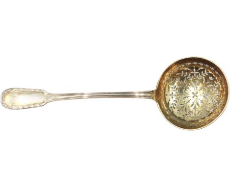 Continental Silver Sugar Sifter W/ Vermeil 3.3 ozt Size: 2 1/2 x 8 1/4 in. 1712