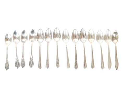 (14) American Sterling Silver Grapefruit Spoons 10.8ozt Assorted Makers Size: 6 in. Bag#18