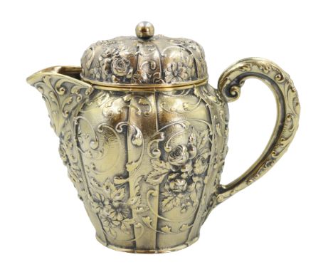 Continental 19th C Silver Pitcher 8 ozt Size: 5 1/4 x 2 3/4 x 4 in.