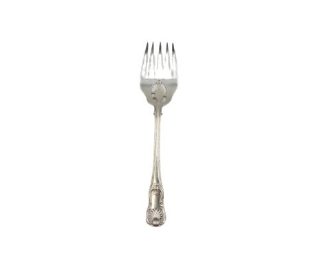 Georgian Sterling Fish Fork Shell Pattern 5.7ozt. Weight: 5.72 ozt Size: 11 x 2 1/4 +1536