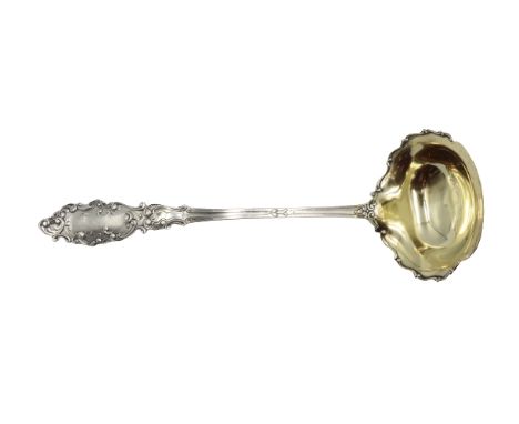 Gorham Sterling Silver Gilt Ladle 6ozt Size: 12 1/2 in. 1429