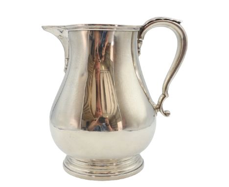 Gorham Sterling Milk Pitcher with Leaf Decoration on Handle Approx 27.10 ozt Size: 7 1/2 x 6 x 8 in. #1145
