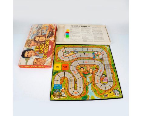 Incomplete game, includes box, gameboard, rule card, and 4 plastic car playing pieces. Issued: 1981Dimensions: 18.5"L x 9.5"W