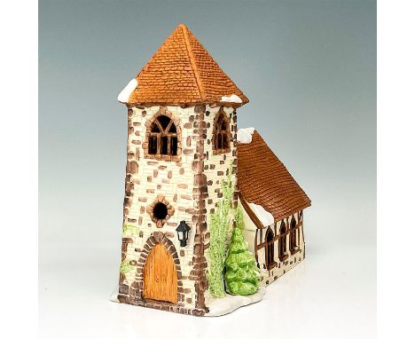 This figure depicts a rustic village church attached with a tower. This item has its original box. The original box's dimensi