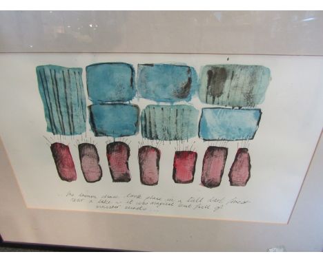 A Waterford series modern colour print with verse, framed and glazed, 33cm x 55cm      