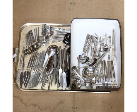 WMF - 115 pieces of Florenz stainless steel cutlery, comprising 11 x dinner knives and 10 x dinner forks, 10 x soup spoons an