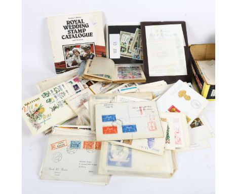 Vintage First Day Covers, and Royal Wedding Collection stamps 