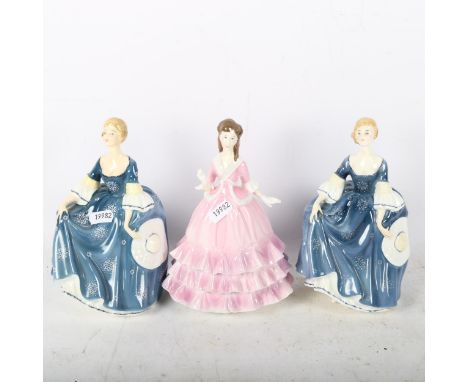 2 Royal Doulton figures "Hillary" and Royal Worcester "Diana" 