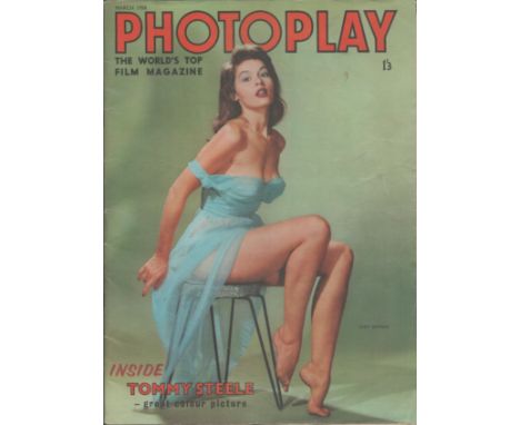 Vintage Magazine, 'Photoplay' The world Top Film Magazine. Good condition. All autographs come with a Certificate of Authenti