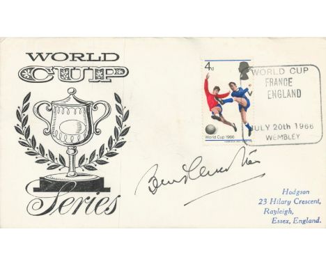 Bobby Charlton signed World Cup Series vintage FDC PM World Cup France England July 20th, 1966, Wembley. Good condition. All 